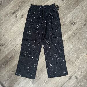 NWT Small Hyde and EEK Blavk Halloween Moon and Stars Cotton Sleep Pants